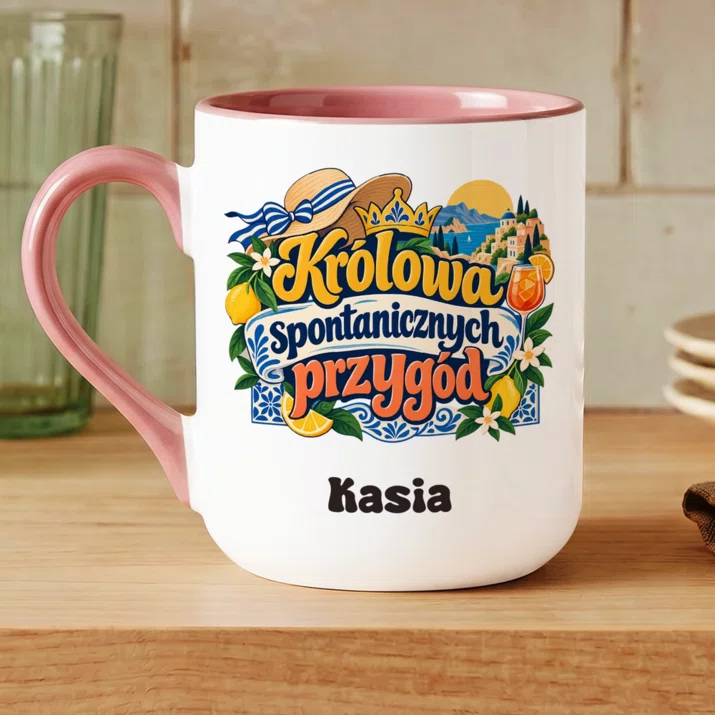 Kubek Personalizowany Dla Dziewczyny Prezent Na Dzień Dziewczyny Dla Kobiety: Królowa Spontanicznych Kubek Personalizowany Dla Dziewczyny Prezent Na Dzień Dziewczyny Dla Kobiety: Królowa Spontanicznych