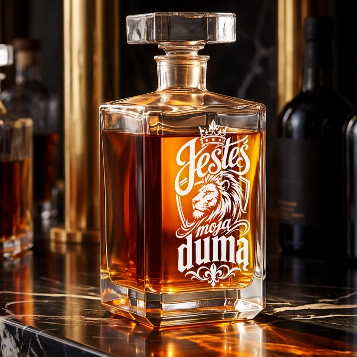 Karafka Do Whisky z Grawerem Dla Syna Prezent: Duma Ojca Karafka Do Whisky z Grawerem Dla Syna Prezent: Duma Ojca