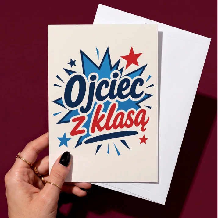 Kartka z Życzeniami Na Dzień Ojca Dla Taty Mężczyzny: Męska Elegancja Kartka z Życzeniami Na Dzień Ojca Dla Taty Mężczyzny: Męska Elegancja