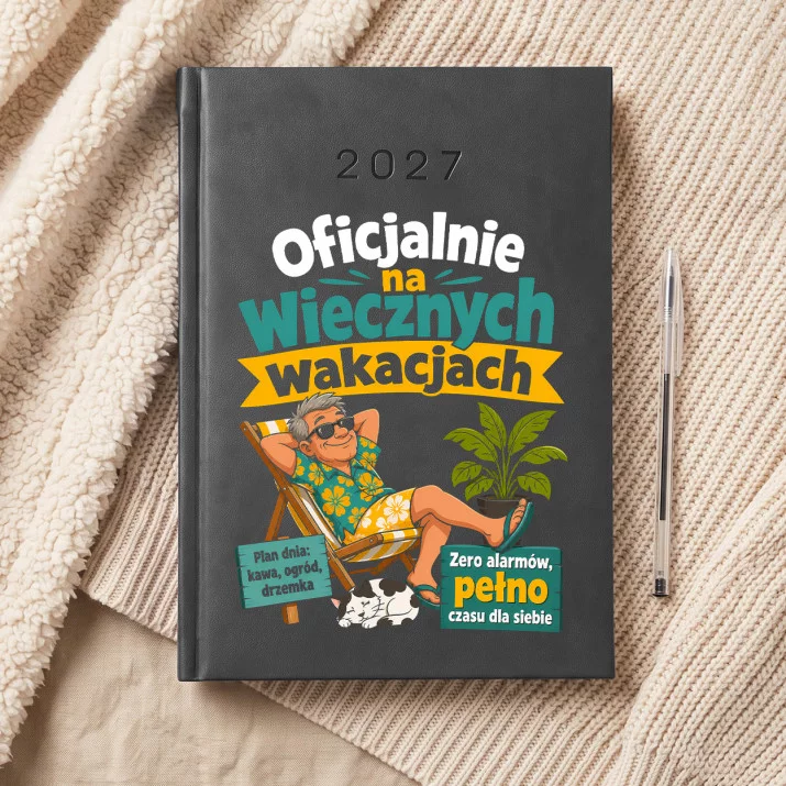 Kalendarz Książkowy A5 2027 Na Emeryturę Prezent Dla Emeryta Mężczyzny: Wieczne Wakacje Kalendarz Książkowy A5 2027 Na Emeryturę Prezent Dla Emeryta Mężczyzny: Wieczne Wakacje