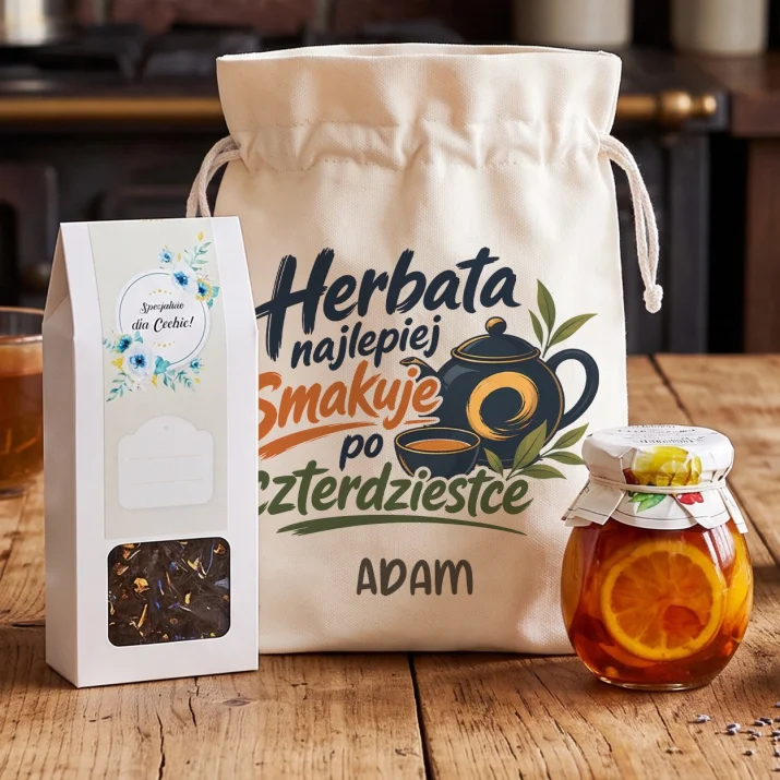 Zestaw Herbaciany Na 40 Urodziny Prezent Dla 40 Latka Mężczyzny: Herbaciany Wieczór