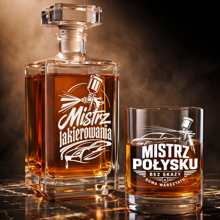 Zestaw Do Whisky Dla Lakiernika Prezent Dla Mężczyzny: Duma Rzemieślnika Zestaw Do Whisky Dla Lakiernika Prezent Dla Mężczyzny: Duma Rzemieślnika