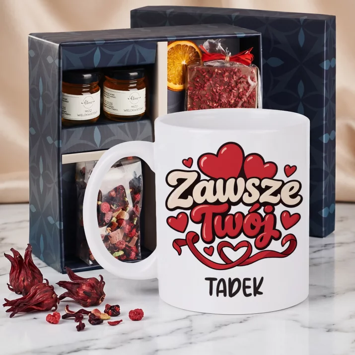 Zestaw Prezentowy z Kubkiem Dla Narzeczonego Na Dzień Chłopaka Dla Mężczyzny: Zawsze Twój Zestaw Prezentowy z Kubkiem Dla Narzeczonego Na Dzień Chłopaka Dla Mężczyzny: Zawsze Twój
