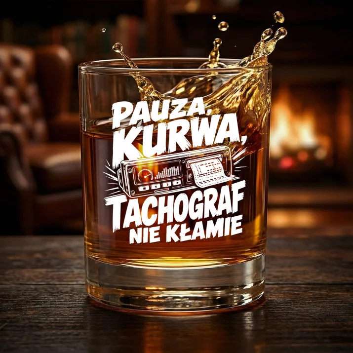 Szklanka Do Whisky Dla Tirowca Prezent Dla Mężczyzny: Pauza, Kurwa, Szklanka Do Whisky Dla Tirowca Prezent Dla Mężczyzny: Pauza, Kurwa,