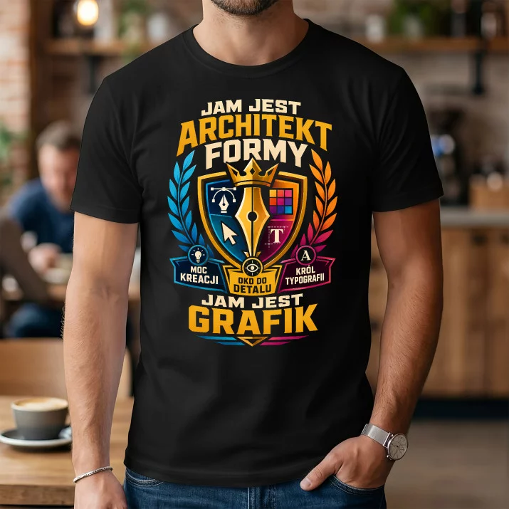 Koszulka Męska Dla Grafika Prezent Dla Mężczyzny: Architekt Formy