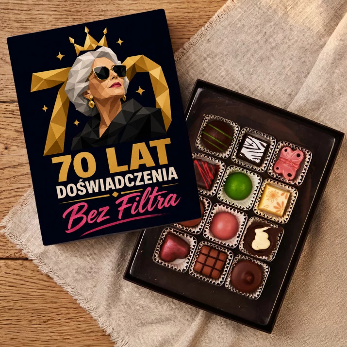 Czekoladki Dla 70 Latki Prezent Na 70 Urodziny Dla Kobiety: 70 Lat Doświadczenia Czekoladki Dla 70 Latki Prezent Na 70 Urodziny Dla Kobiety: 70 Lat Doświadczenia