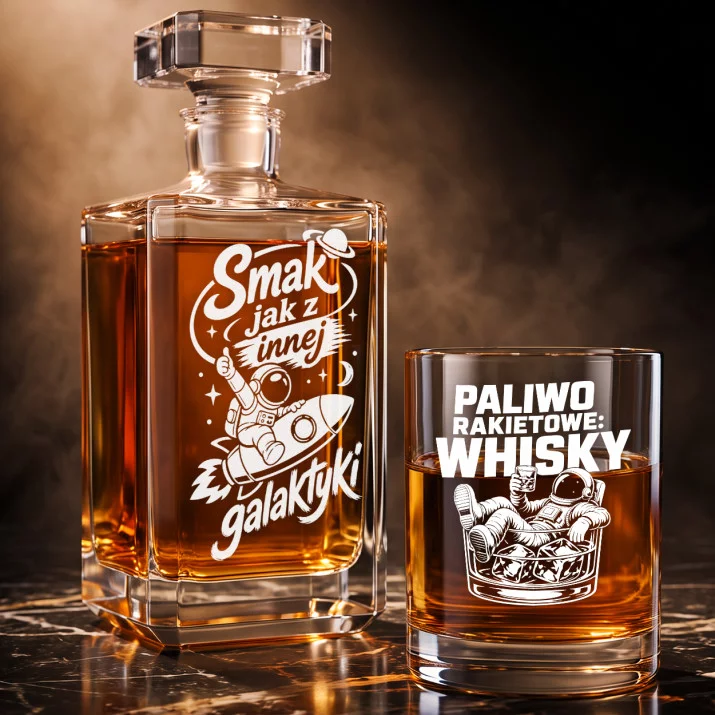 Zestaw Do Whisky Dla Fana Kosmosu Prezent Dla Mężczyzny: Galaktyczny Toast