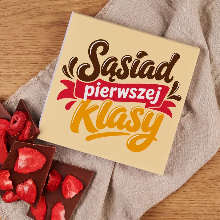 Czekolada Z Truskawkami Dla Sąsiada Prezent Dla Mężczyzny: Sąsiedzka Klasa