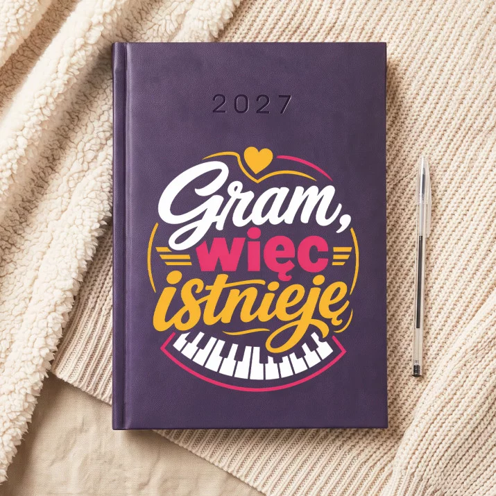 Kalendarz Książkowy A5 2027 Dla Pianistki Prezent Dla Kobiety: Muzyczny Egzystencjalizm Kalendarz Książkowy A5 2027 Dla Pianistki Prezent Dla Kobiety: Muzyczny Egzystencjalizm