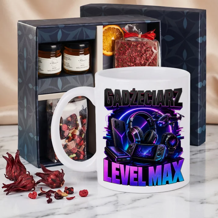 Zestaw Prezenowy Z Kubkiem Dla Gadżeciarza: Level Max Zestaw Prezenowy Z Kubkiem Dla Gadżeciarza: Level Max