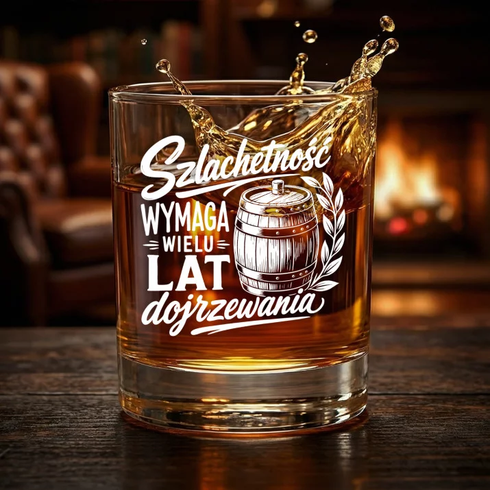 Szklanka Do Whisky Dla Niego Prezent Na Walentynki Dla Mężczyzny: Szlachetność Wymaga