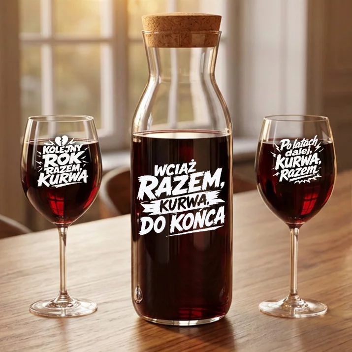 Zestaw Do Wina Na Rocznicę Prezent Na Walentynki Dla Pary: Bezczelna Czułość Zestaw Do Wina Na Rocznicę Prezent Na Walentynki Dla Pary: Bezczelna Czułość