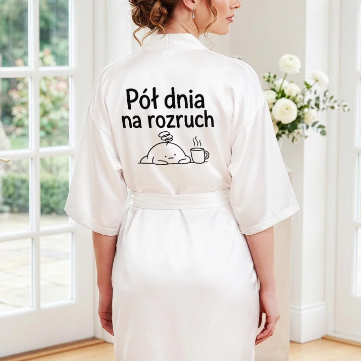 Szlafrok Satynowy Dla 65 Latki Prezent Na 65 Urodziny Dla Kobiety: Pół Dnia Na Rozruch Szlafrok Satynowy Dla 65 Latki Prezent Na 65 Urodziny Dla Kobiety: Pół Dnia Na Rozruch