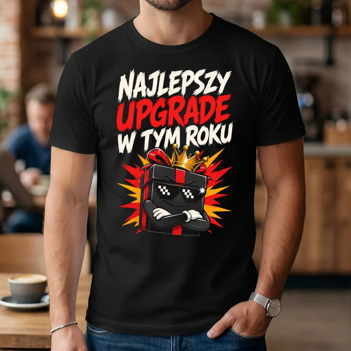 Koszulka Męska Na Gwiazdkę Prezent Dla Mężczyzny: Upgrade