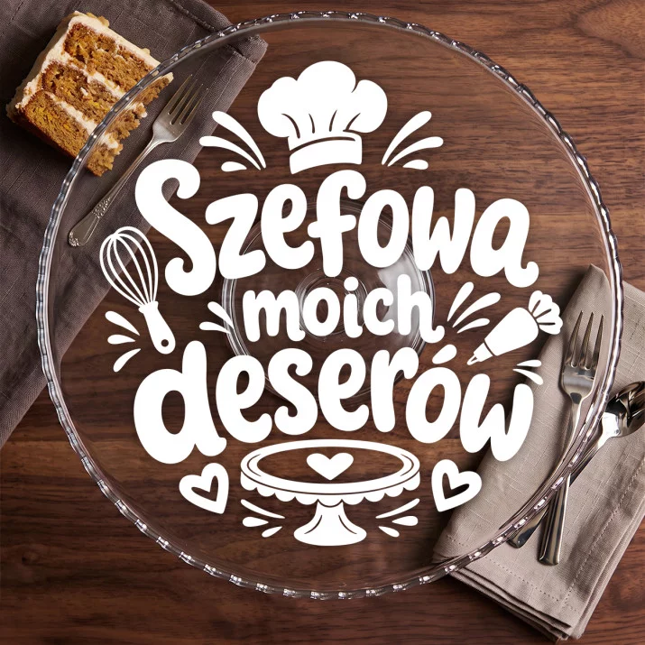 Patera Na Ciasto Dla Ukochanej Prezent Na Walentynki Dla Kobiety: Komiczna Miłość Stołowa Patera Na Ciasto Dla Ukochanej Prezent Na Walentynki Dla Kobiety: Komiczna Miłość Stołowa