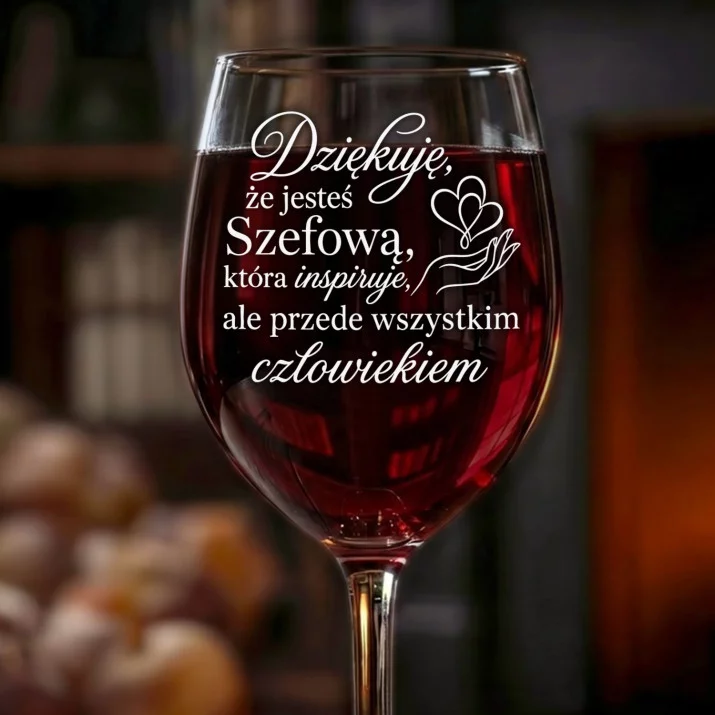 Kieliszek Do Wina Dla Szefowej Prezent Dla Kobiety: Podziękowanie Dla Szefowej Kieliszek Do Wina Dla Szefowej Prezent Dla Kobiety: Podziękowanie Dla Szefowej