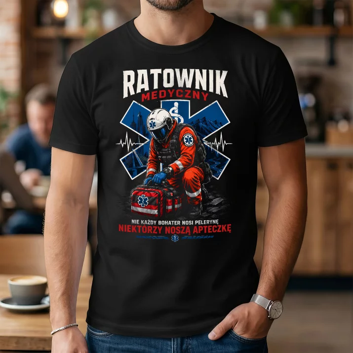 Koszulka Męska Dla Ratownika Medycznego Prezent Dla Mężczyzny: Ratownik Medyczny