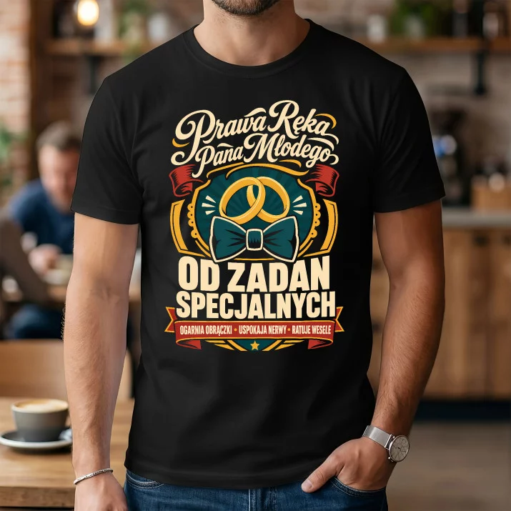 Koszulka Męska Dla Świadka Prezent Dla Mężczyzny: Prawa Ręka Pana