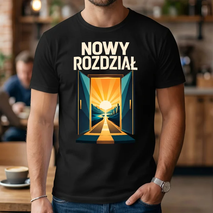 Koszulka Męska Na Pożegnanie Z Pracy Prezent Dla Mężczyzny: Nowy Rozdział