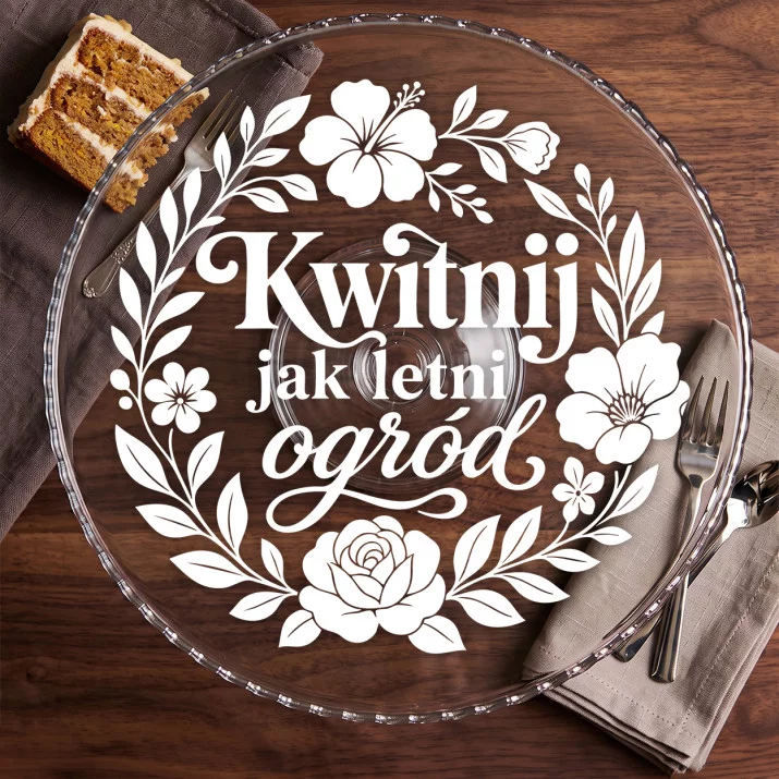 Patera Na Ciasto Na 20 Urodziny Prezent Dla Kobiety: Botaniczna Elegancja Patera Na Ciasto Na 20 Urodziny Prezent Dla Kobiety: Botaniczna Elegancja