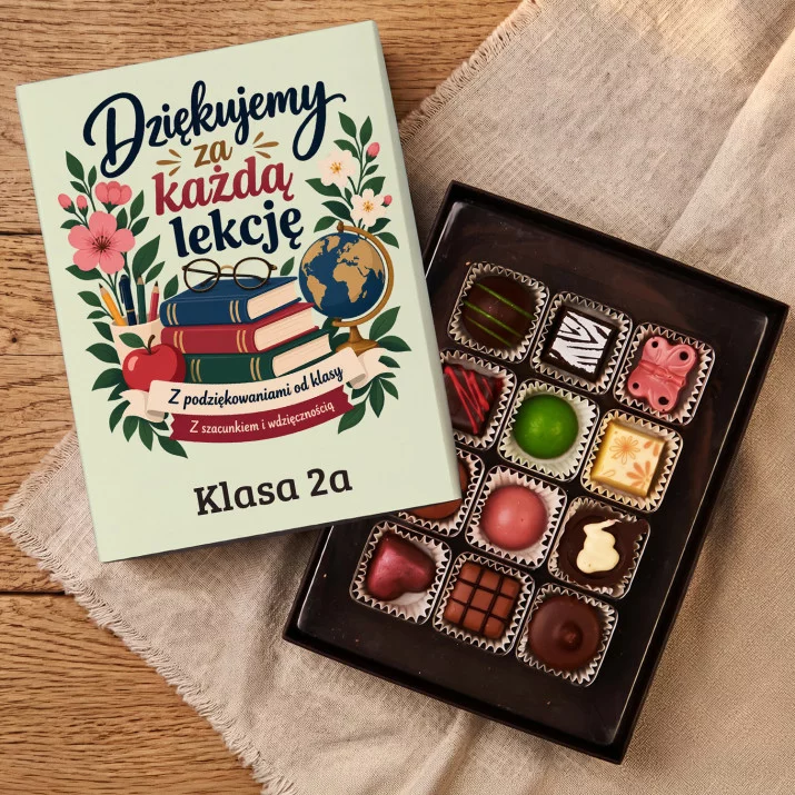 Praliny z Belgijskiej Czekolady Dla Nauczyciela Prezent Na Dzień Nauczyciela Dla Mężczyzny: Dziękujemy Za Każdą Praliny z Belgijskiej Czekolady Dla Nauczyciela Prezent Na Dzień Nauczyciela Dla Mężczyzny: Dziękujemy Za Każdą
