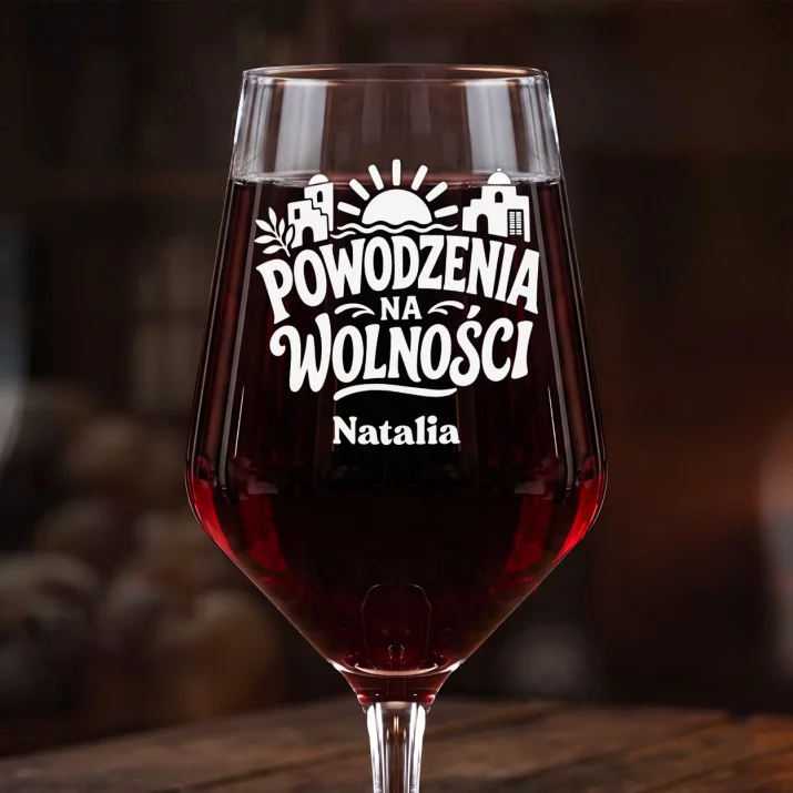 Mega Kieliszek Do Wina z Grawerem Na Pożegnanie Koleżanki Z Pracy Prezent Dla Kobiety: Powodzenia Na Wolności Mega Kieliszek Do Wina z Grawerem Na Pożegnanie Koleżanki Z Pracy Prezent Dla Kobiety: Powodzenia Na Wolności