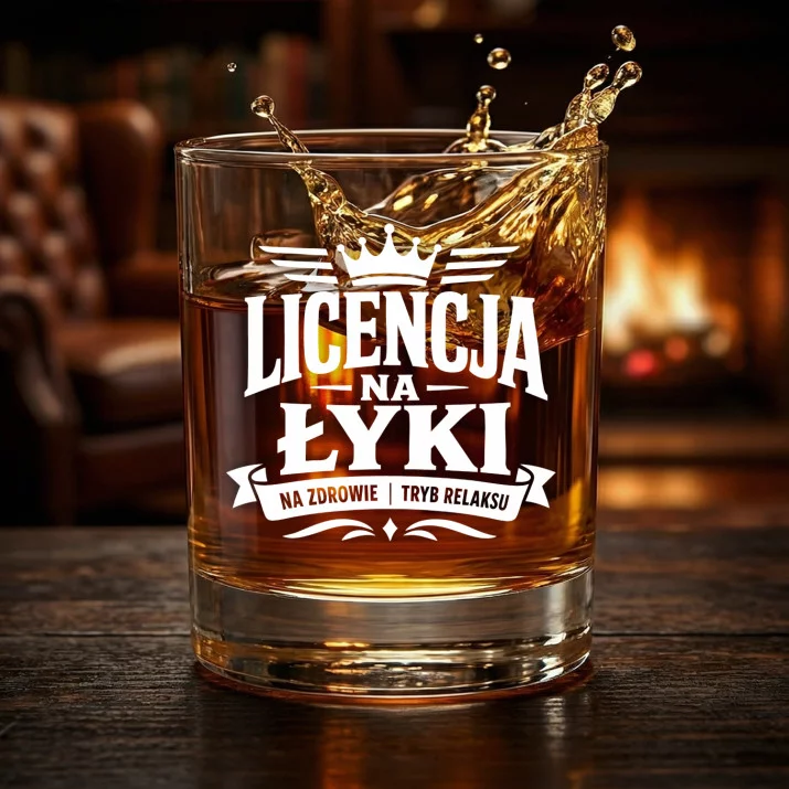 Szklanka Do Whisky Dla Niego Prezent Na Walentynki Dla Mężczyzny: Licencja Na Łyki