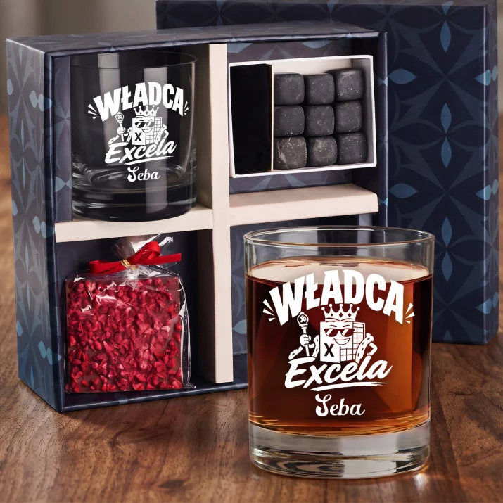 Zestaw Prezentowy Whisky Dla Pracownika Dla Mężczyzny: Władca Excela Zestaw Prezentowy Whisky Dla Pracownika Dla Mężczyzny: Władca Excela