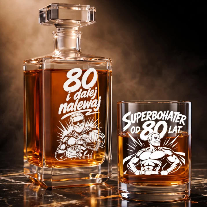 Zestaw Do Whisky Na 80 Urodziny Prezent Dla Mężczyzny: 80 I Dalej Nalewaj Zestaw Do Whisky Na 80 Urodziny Prezent Dla Mężczyzny: 80 I Dalej Nalewaj
