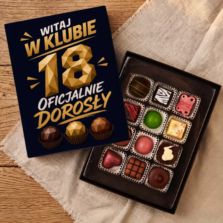 Czekoladki Na 18 Prezent Dla Mężczyzny: Witaj W Klubie 18 Czekoladki Na 18 Prezent Dla Mężczyzny: Witaj W Klubie 18