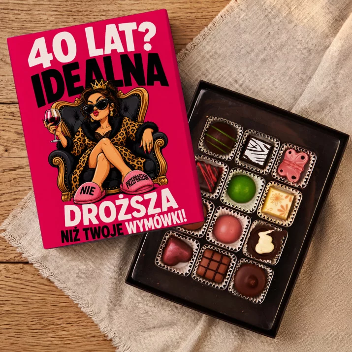 Czekoladki Dla 40 Latki Prezent Na 40 Urodziny Dla Kobiety: Idealna 40-Latka Królowa