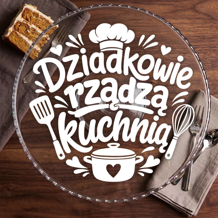 Patera Na Ciasto Dla Dziadków Prezent Na Dzień Babci i Dziadka Dla Pary: Kuchnia Dziadków