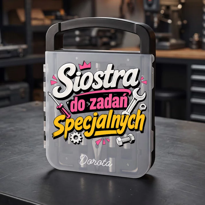 Zestaw Narzędzi Dla Siostry Prezent Dla Kobiety: Siostra Majsterka