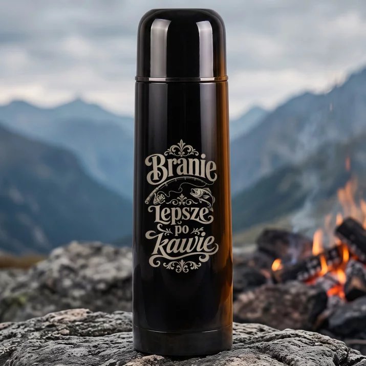 Termos 500ml Dla Rybaka Prezent Dla Mężczyzny: Branie Lepsze Po Kawie Termos 500ml Dla Rybaka Prezent Dla Mężczyzny: Branie Lepsze Po Kawie