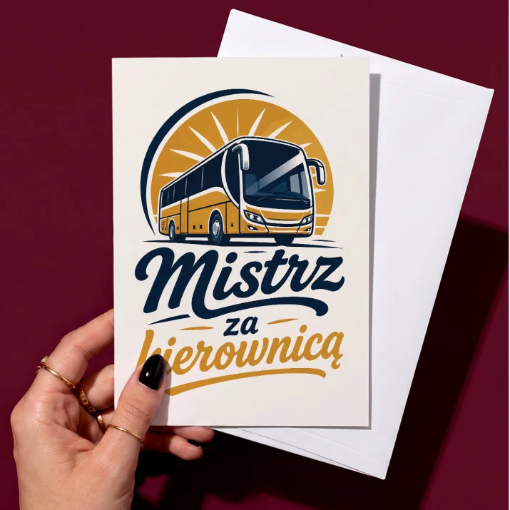 Kartka z Życzeniami Dla Kierowcy Autobusu Dla Mężczyzny: Szacunek Za Kierownicą Kartka z Życzeniami Dla Kierowcy Autobusu Dla Mężczyzny: Szacunek Za Kierownicą