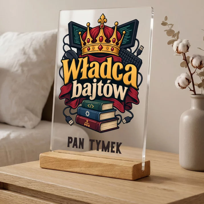 Druk Na Szkle Dla Nauczyciela Informatyki Prezent Na Dzień Nauczyciela Dla Mężczyzny: Władca Bajtów Druk Na Szkle Dla Nauczyciela Informatyki Prezent Na Dzień Nauczyciela Dla Mężczyzny: Władca Bajtów