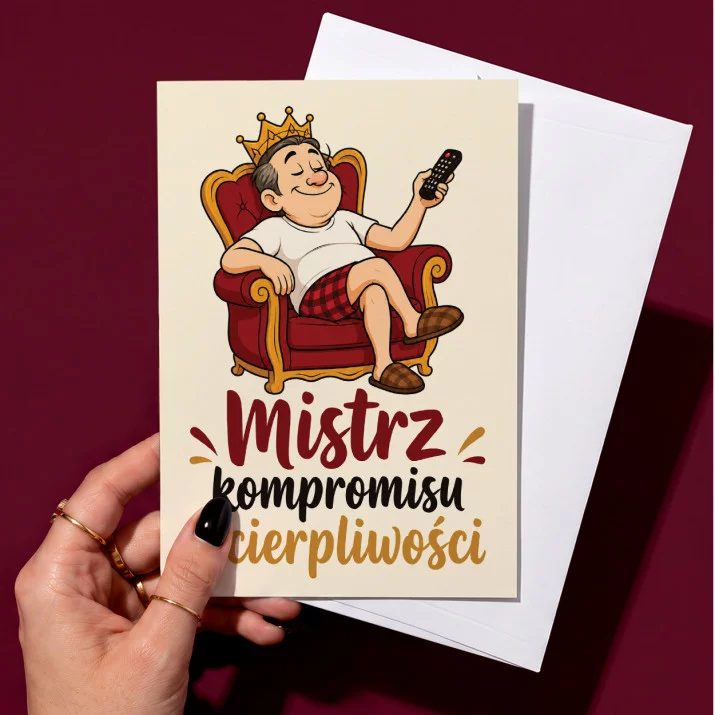Kartka z Życzeniami Na 40 Rocznicę Ślubu Dla Mężczyzny: Męski Humor I Klasa Kartka z Życzeniami Na 40 Rocznicę Ślubu Dla Mężczyzny: Męski Humor I Klasa