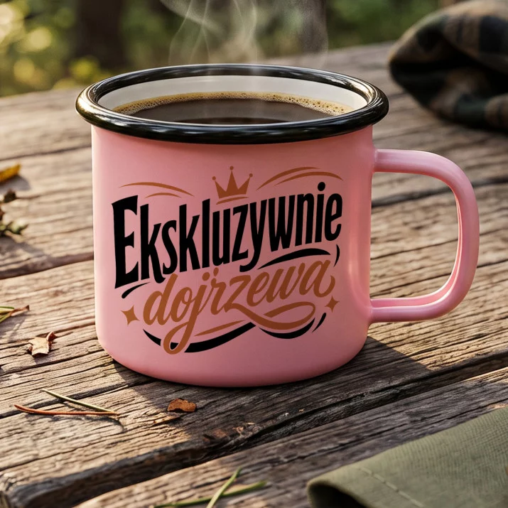 Kubek Emaliowany Na 40 Urodziny Prezent Dla 40 Latki Kobiety: Ekskluzywna Dojrzałość Kubek Emaliowany Na 40 Urodziny Prezent Dla 40 Latki Kobiety: Ekskluzywna Dojrzałość