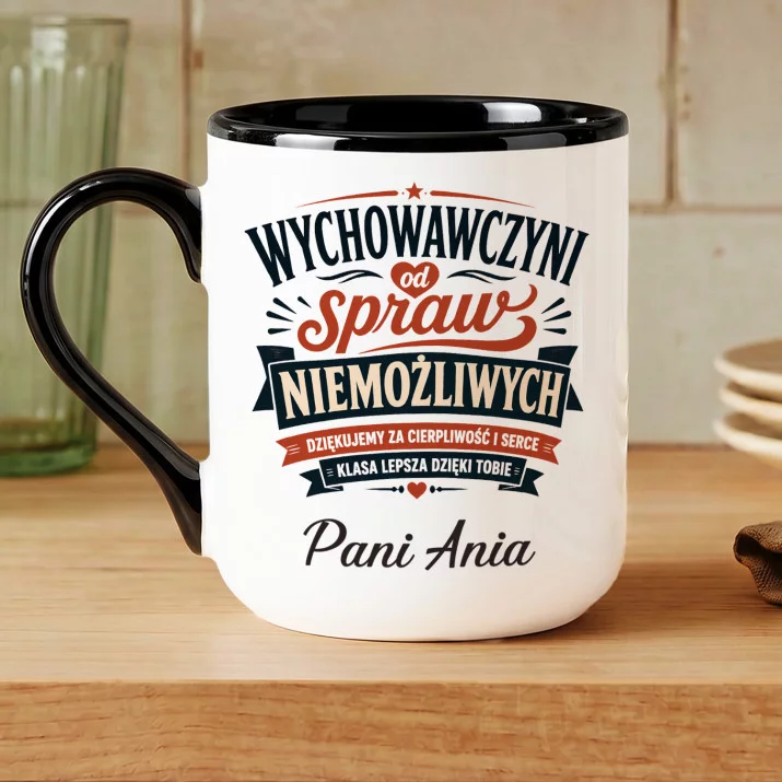 Kubek Personalizowany Dla Wychowawczyni Prezent Dla Kobiety: Wychowawczyni Od Spraw Kubek Personalizowany Dla Wychowawczyni Prezent Dla Kobiety: Wychowawczyni Od Spraw