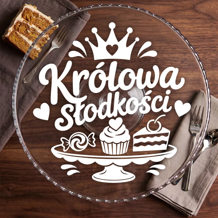 Patera Na Ciasto Dla Dziewczyny Prezent Na Dzień Dziewczyny Dla Kobiety: Królewska Słodycz Patera Na Ciasto Dla Dziewczyny Prezent Na Dzień Dziewczyny Dla Kobiety: Królewska Słodycz