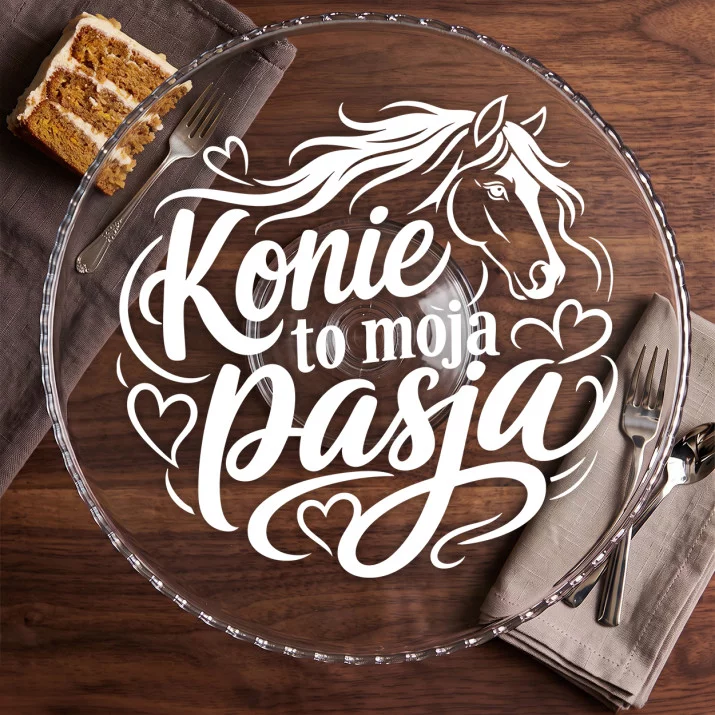Patera Na Ciasto Dla Koniary Prezent Dla Kobiety: Pasja Jeździecka Patera Na Ciasto Dla Koniary Prezent Dla Kobiety: Pasja Jeździecka