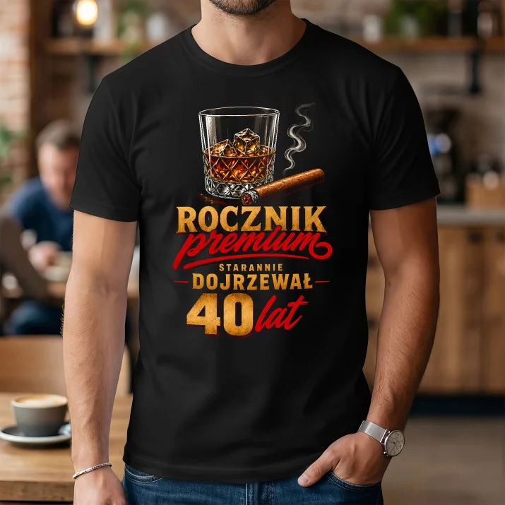 Koszulka Męska Na 40 Urodziny Prezent Dla Mężczyzny: Rocznik Premium