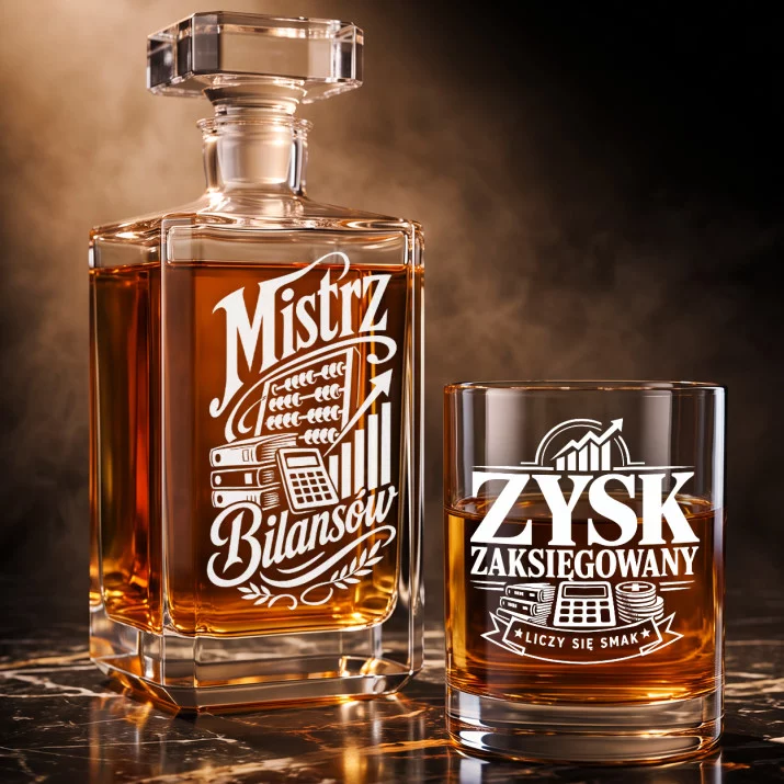 Zestaw Do Whisky Dla Księgowego Prezent Dla Mężczyzny: Precyzja Rachunkowa