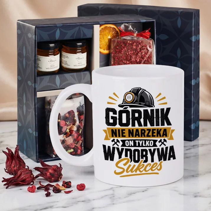Zestaw Prezenowy Z Kubkiem Dla Górnika: Górnik Wydobywa Sukces