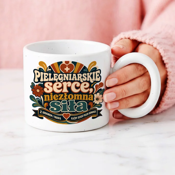 Kubek Z Okrągłym Uchem Dla Pielęgniarki Prezent Dla Kobiety: Retro Pielęgniarska Kubek Z Okrągłym Uchem Dla Pielęgniarki Prezent Dla Kobiety: Retro Pielęgniarska