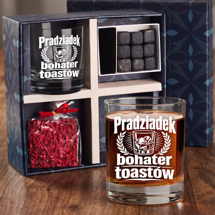 Zestaw Prezentowy Whisky Dla Pradziadka Na Dzień Dziadka Dla Mężczyzny: Pradziadek Bohater