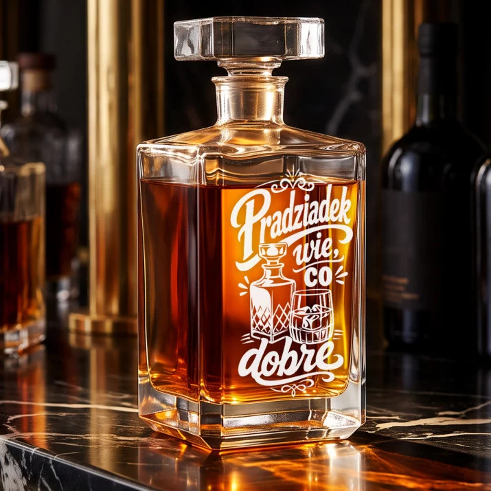 Karafka Do Whisky z Grawerem Dla Pradziadka Prezent Na Dzień Dziadka: Przekorny Pradziadek Karafka Do Whisky z Grawerem Dla Pradziadka Prezent Na Dzień Dziadka: Przekorny Pradziadek