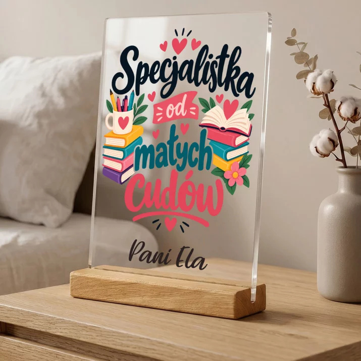 Druk Na Szkle Dla Wychowawczyni Prezent Dla Kobiety: Specjalistka Od Małych Druk Na Szkle Dla Wychowawczyni Prezent Dla Kobiety: Specjalistka Od Małych
