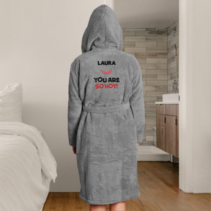 You are so hot - Szlafrok polarowy z kapturem