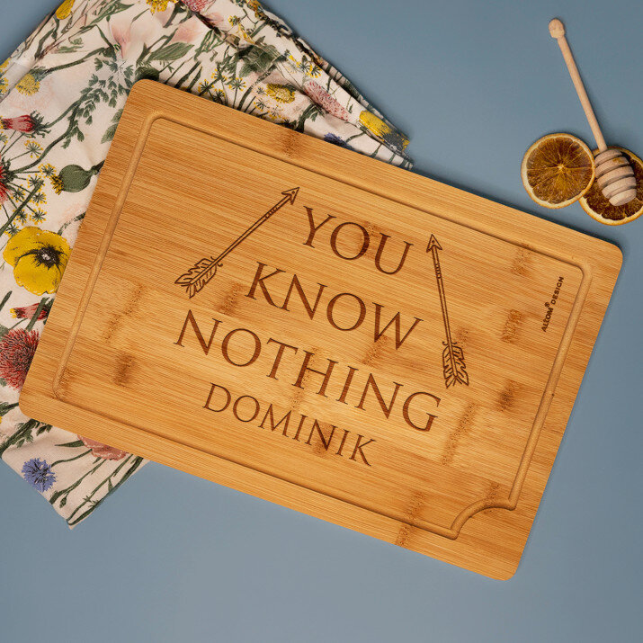 You Know Nothing - deska do krojenia z grawerem
